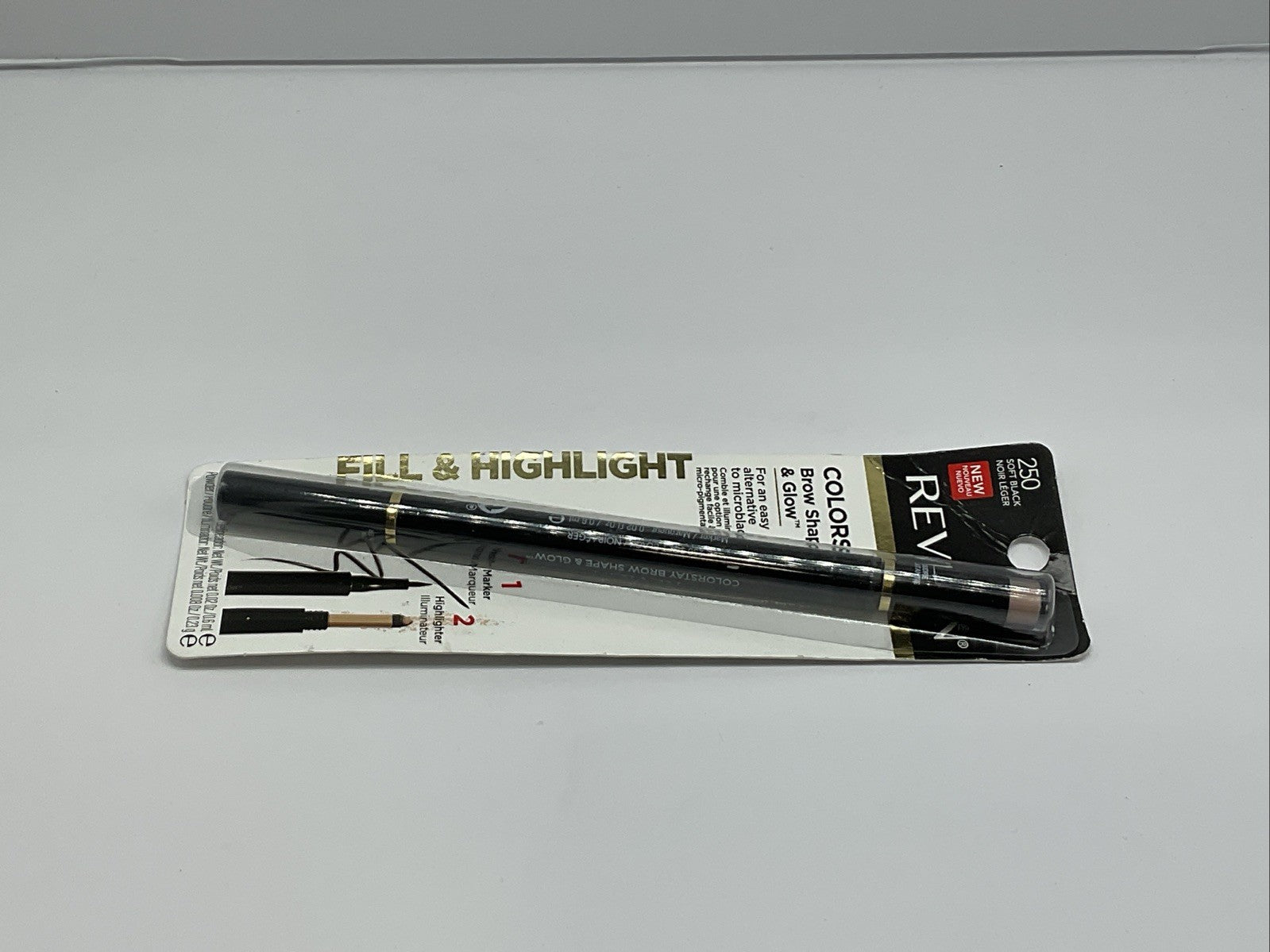 Revlon Colorstay Shape & Glow Eye Brow Marker - 250 Soft Black - Single