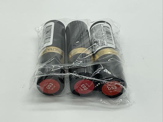 3 PACK - Revlon Super Lustrous Matte Lipstick - 053 So Lit!