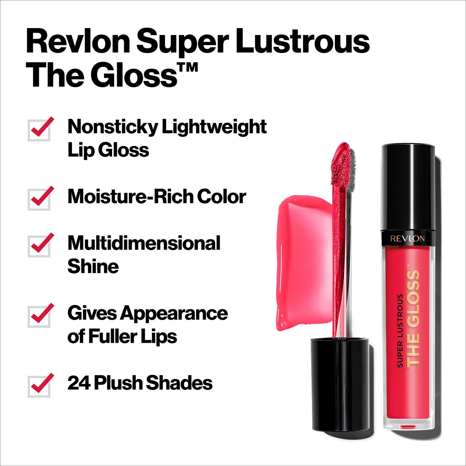 3 Pack - Revlon Super Lustrous Lip Gloss, Hydrating, 300 All that Glitters