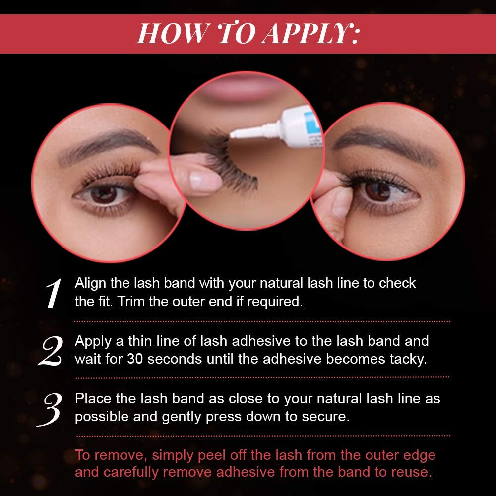 Ardell Professional Faux Mink Eyelash 4 pairs - 817 Black 