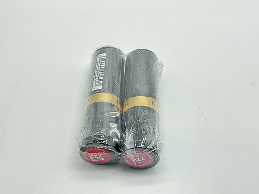 2 PACK - Revlon Super Lustrous Lipstick Creme - 725 Love That Red