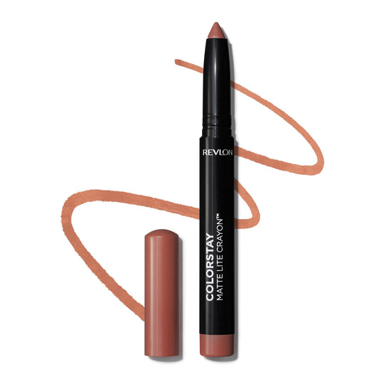 Revlon Matte Lite Lip Crayon, Clear the Air, 002, 0.049 oz