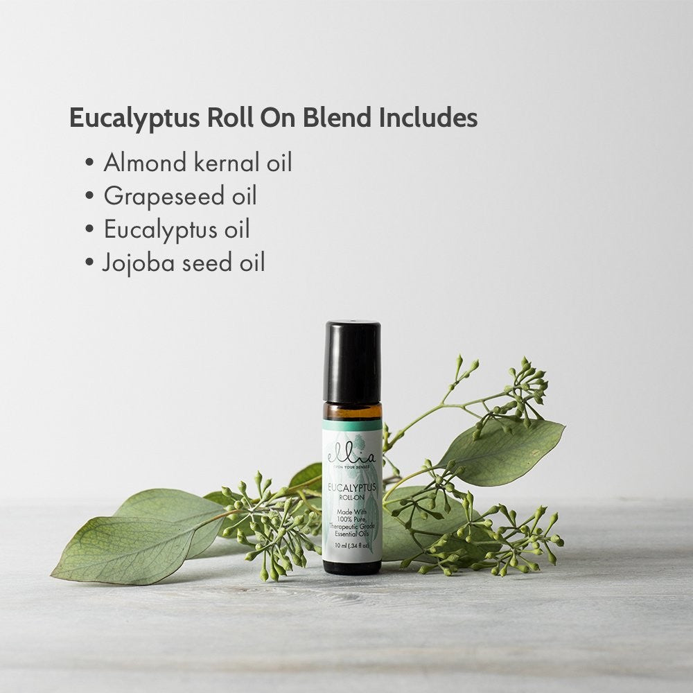 Ellia 100% Pure Therapeutic Grade Essential Oil Roll-on - EUCALYPTUS