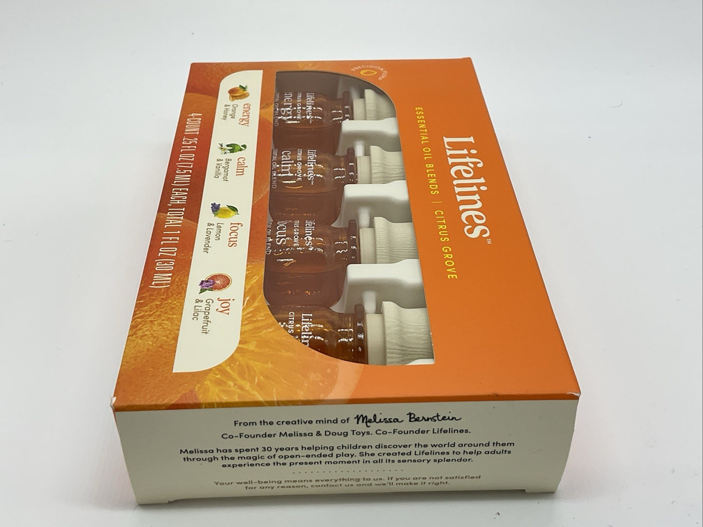 Lifelines Essential Oil Blend Set Citrus 4 Pack Invigorating Relaxing Aromas