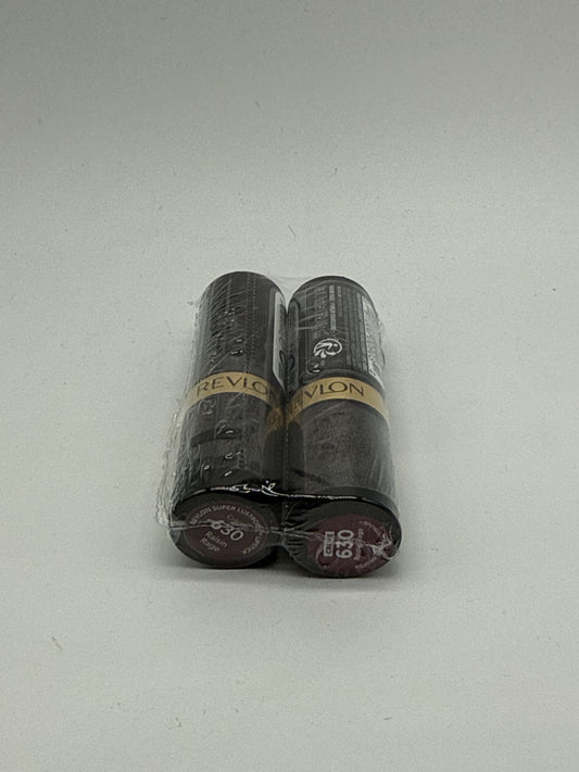 Revlon Super Lustrous Creme Lipstick, Raisin Rage 630, 2pack