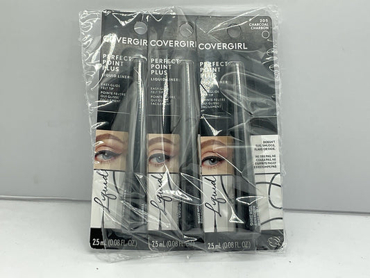 3 PACK - COVERGIRL Perfect Point Plus Liquid Eyeliner - 205 Charcoal