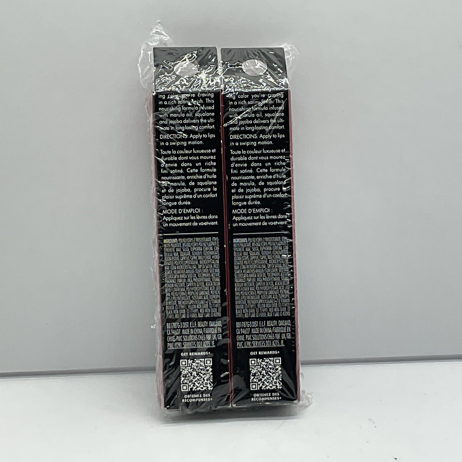 2 PACK - e.l.f. O Face Satin Lipstick - 81787 Effortless dusty mauve
