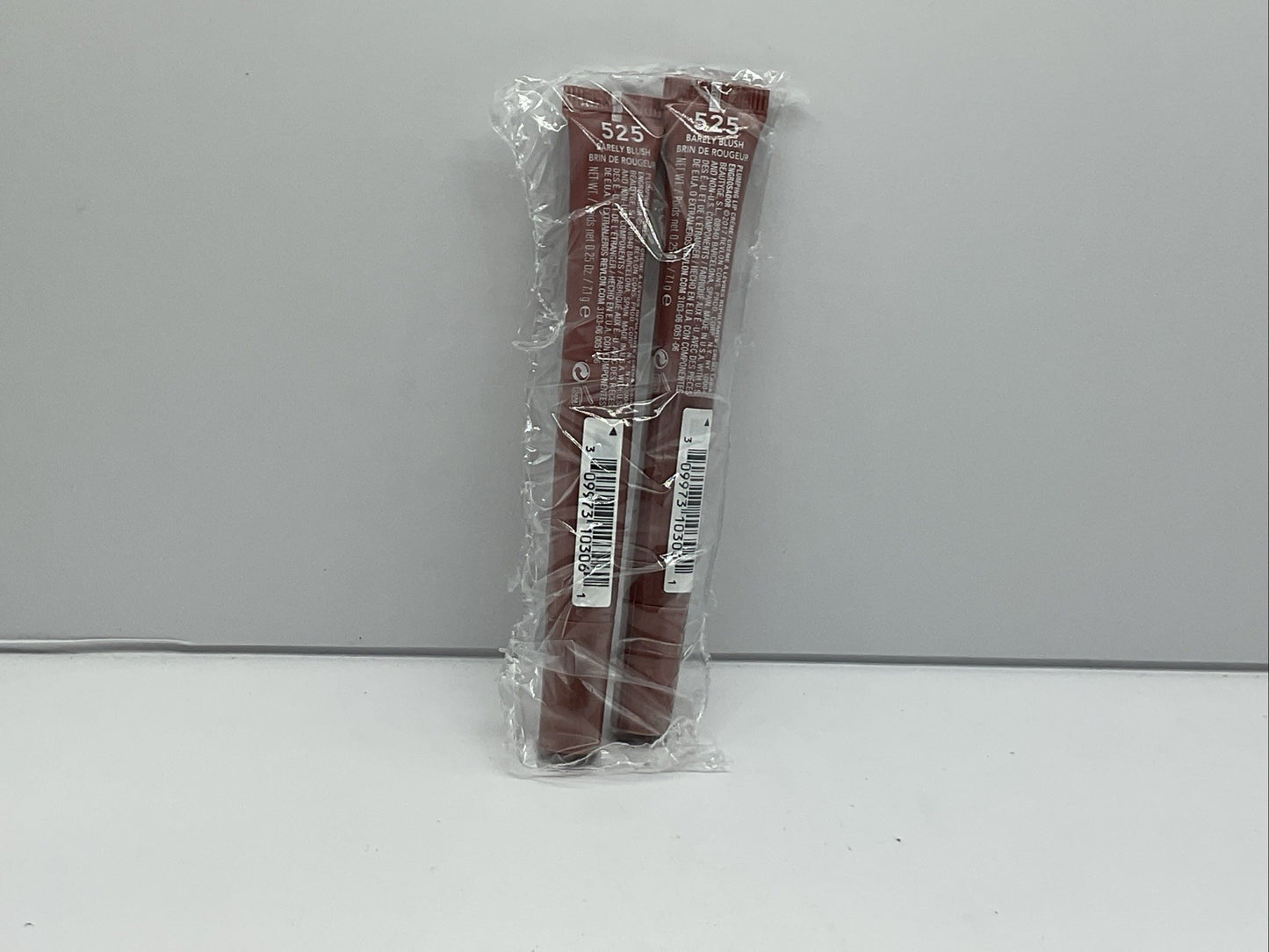 2 Pack - REVLON KISS PLUMPING LIP CREME 525 BARELY BLUSH