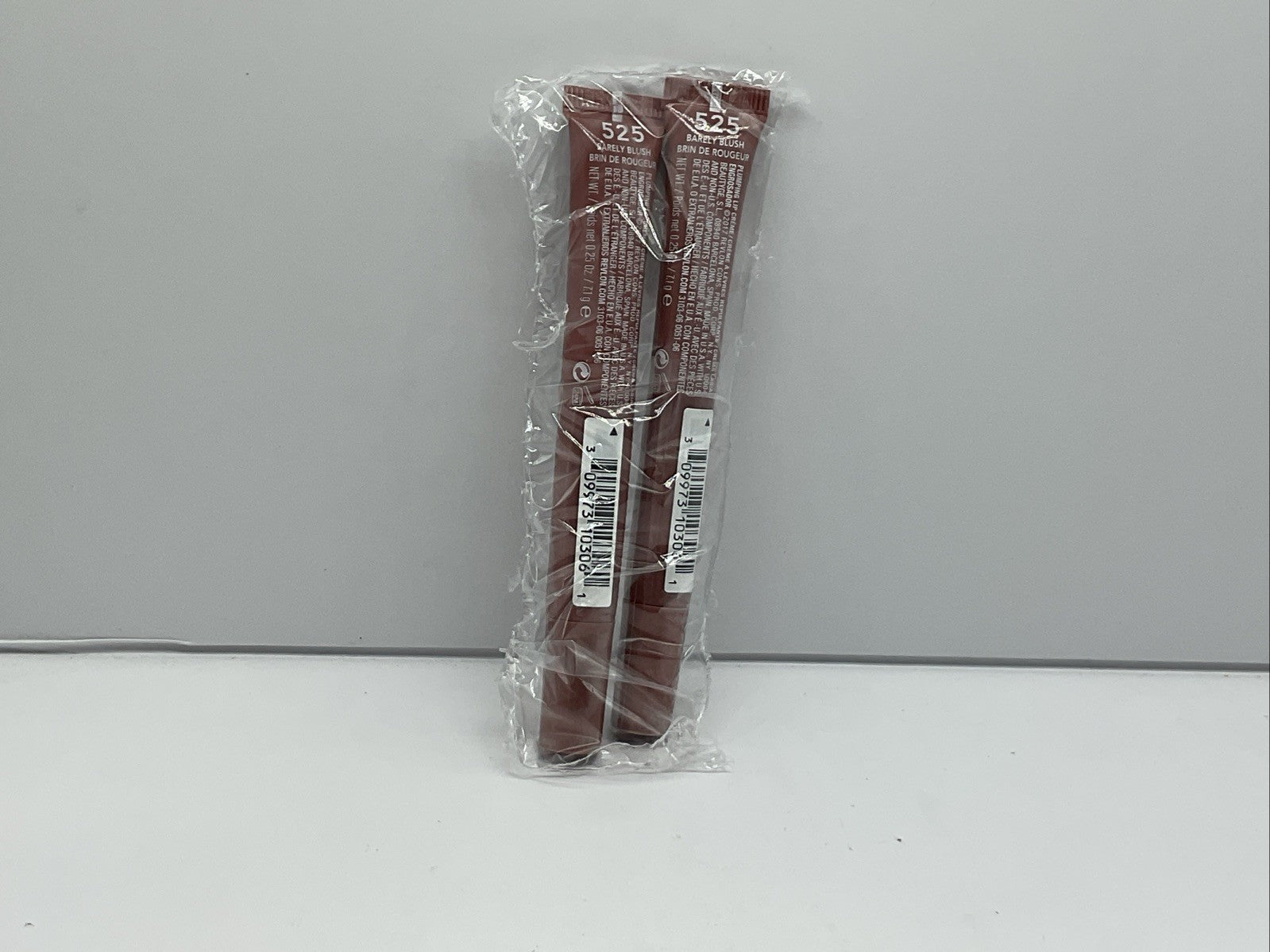 2 Pack - REVLON KISS PLUMPING LIP CREME 525 BARELY BLUSH