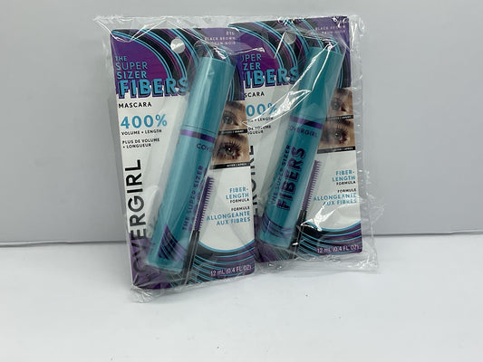 2 PACK - Covergirl Super Sizer Fibers Mascara - 810 Black Brown