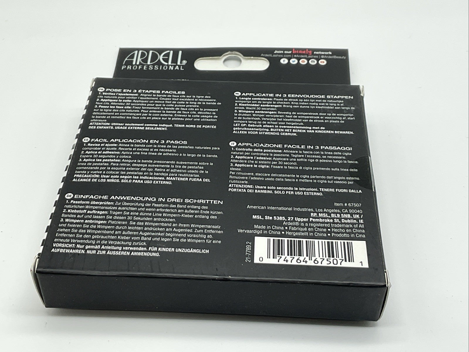 Ardell Professional Faux Mink Eyelash w/ 4 Pairs - 817 Black