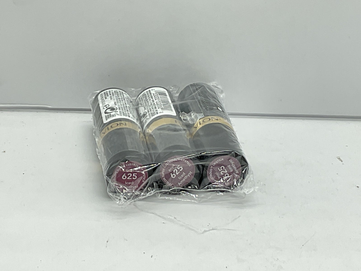 3 Pack - Revlon Super Lustrous Lipstick Creme - 625 Iced Amethyst 
