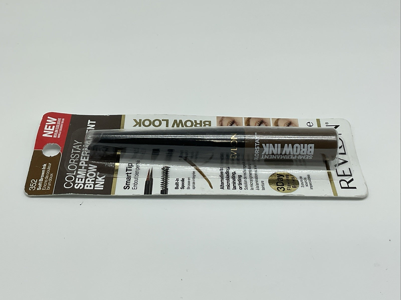 Revlon ColorStay Semi-Permanent Brow Ink 0.09oz - 352 Soft Brown Ink