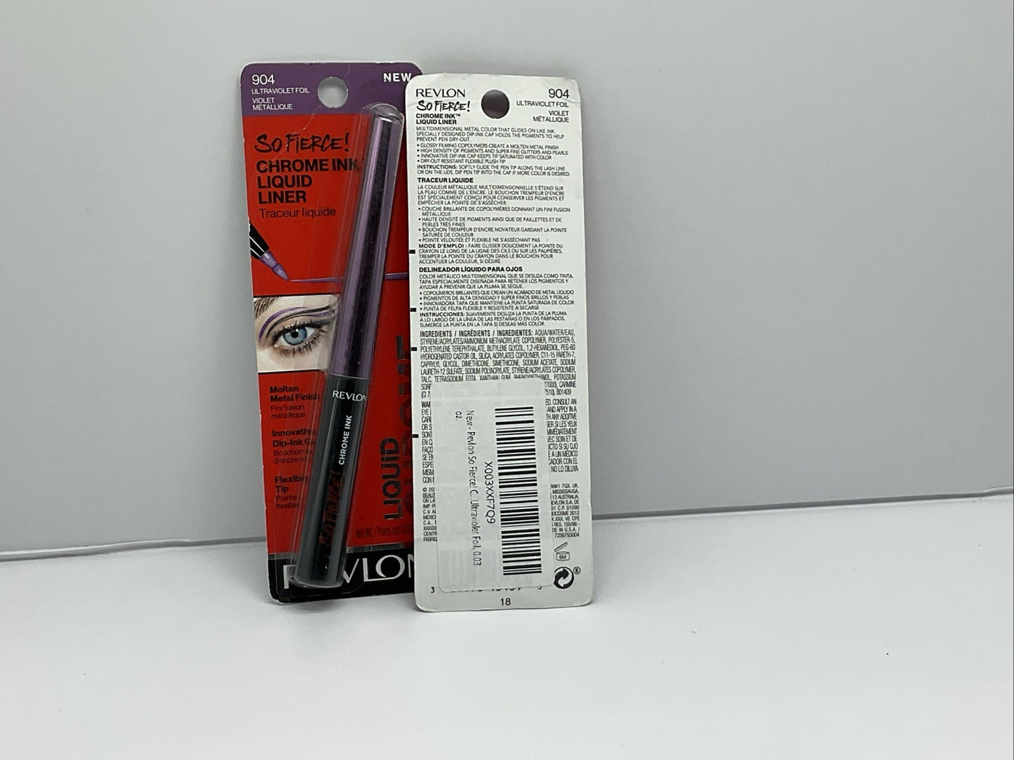 Revlon So Fierce! Chrome Ink Liquid Eyeliner - 904 Ultraviolet - Lot Of 2