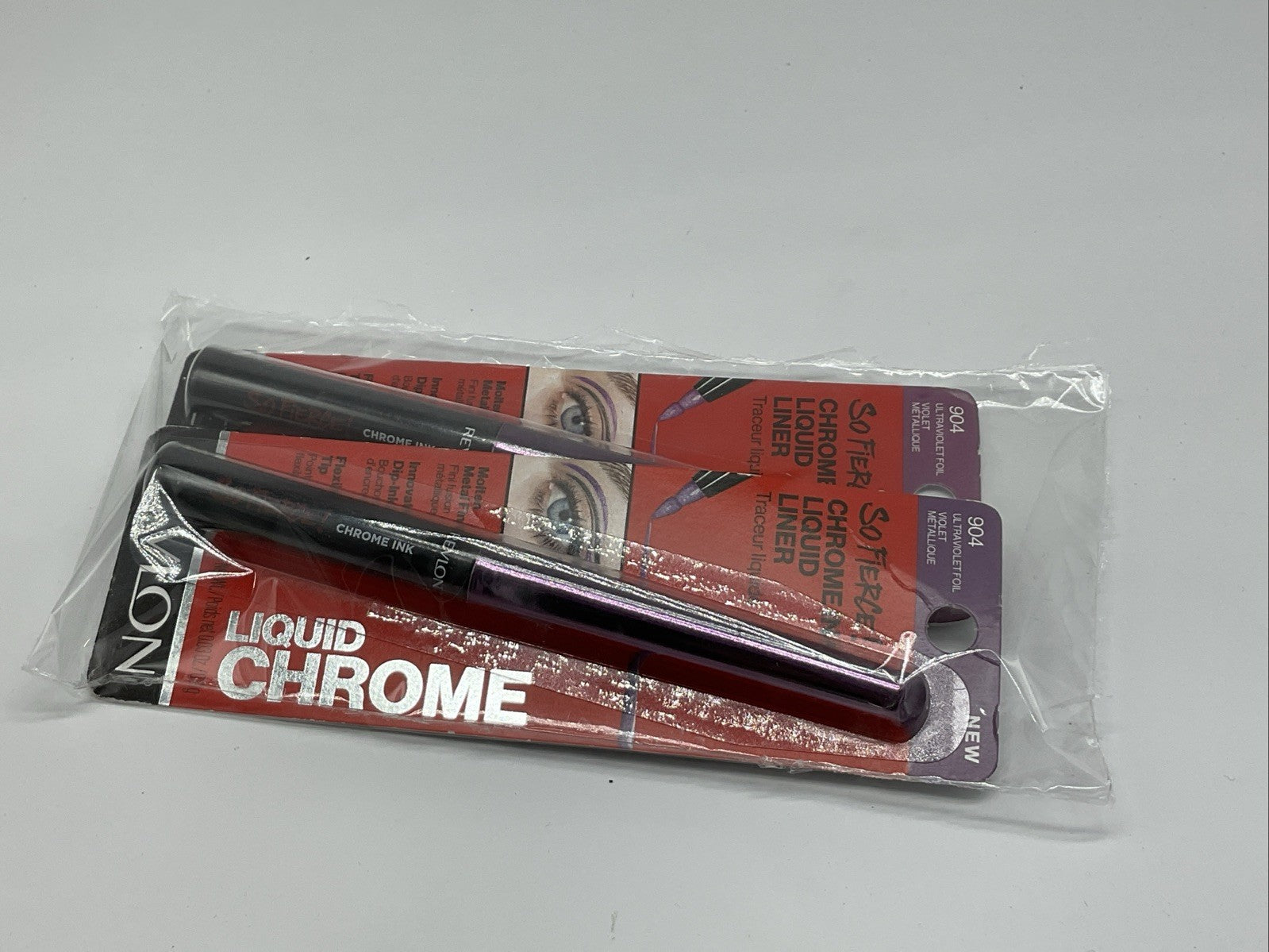 Revlon So Fierce! Chrome Ink Liquid Eyeliner - 904 Ultraviolet - Lot Of 2