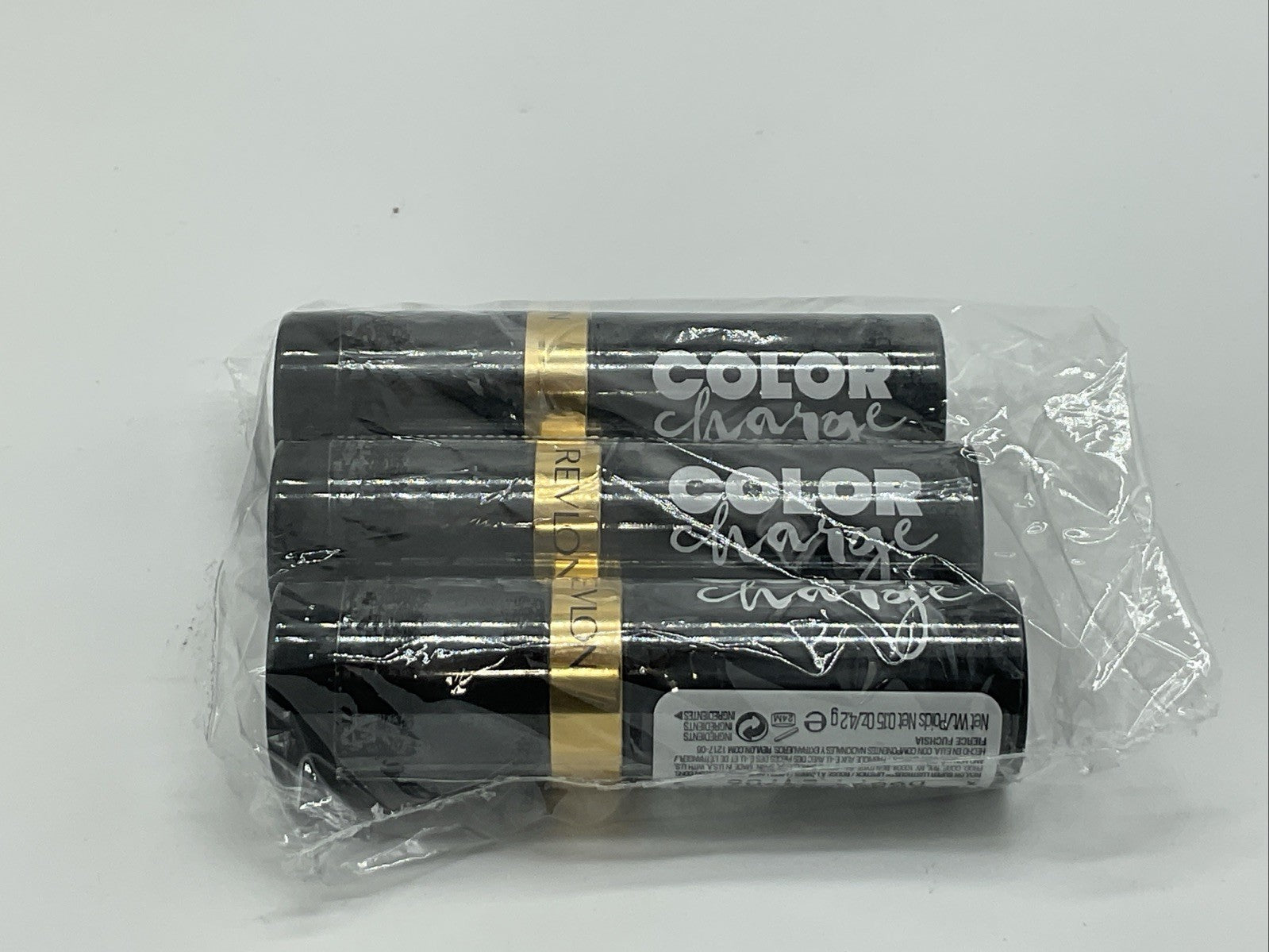 3 PACK - Revlon Color Charge Super Lustrous Lipstick - 025 Fierce Fuchsia