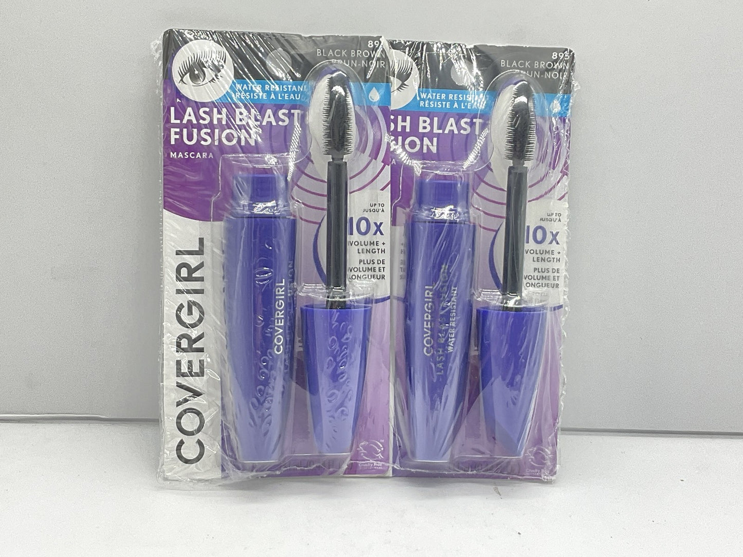 2 PACK - Covergirl Lash Blast Fusion Water Resistant Mascara - 895 Black Brown