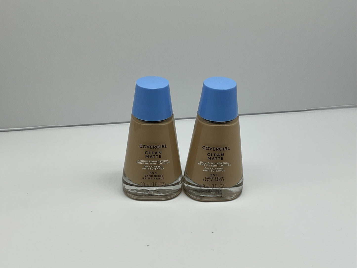 Covergirl Clean Matte Liquid Foundation - 553 Sand Beige - Set Of 2
