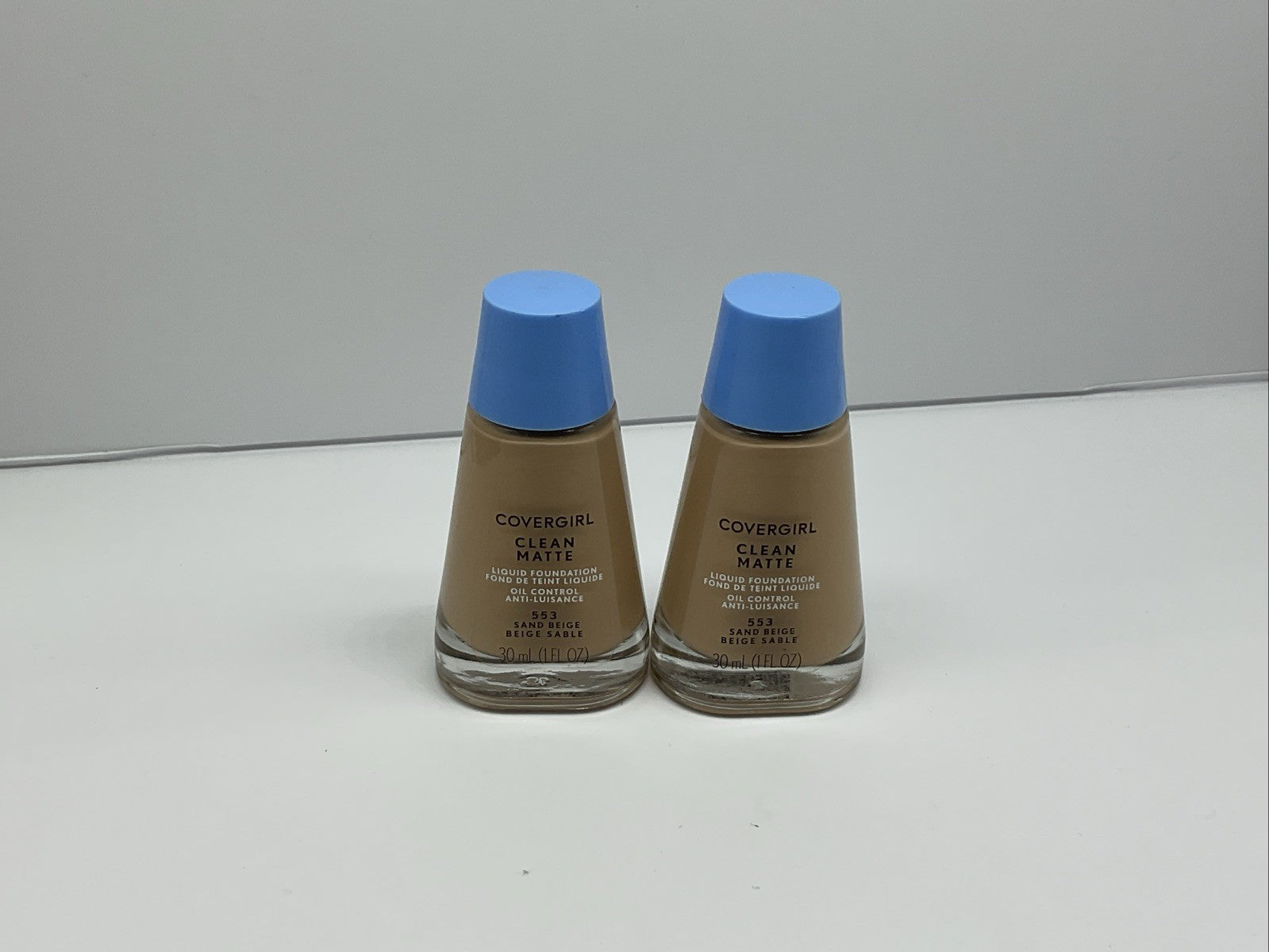 Covergirl Clean Matte Liquid Foundation - 553 Sand Beige - Set Of 2
