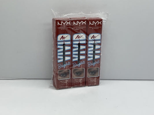 3 PACK - NYX PROFESSIONAL MAKEUP Vivid Brights Liquid Liner On Red