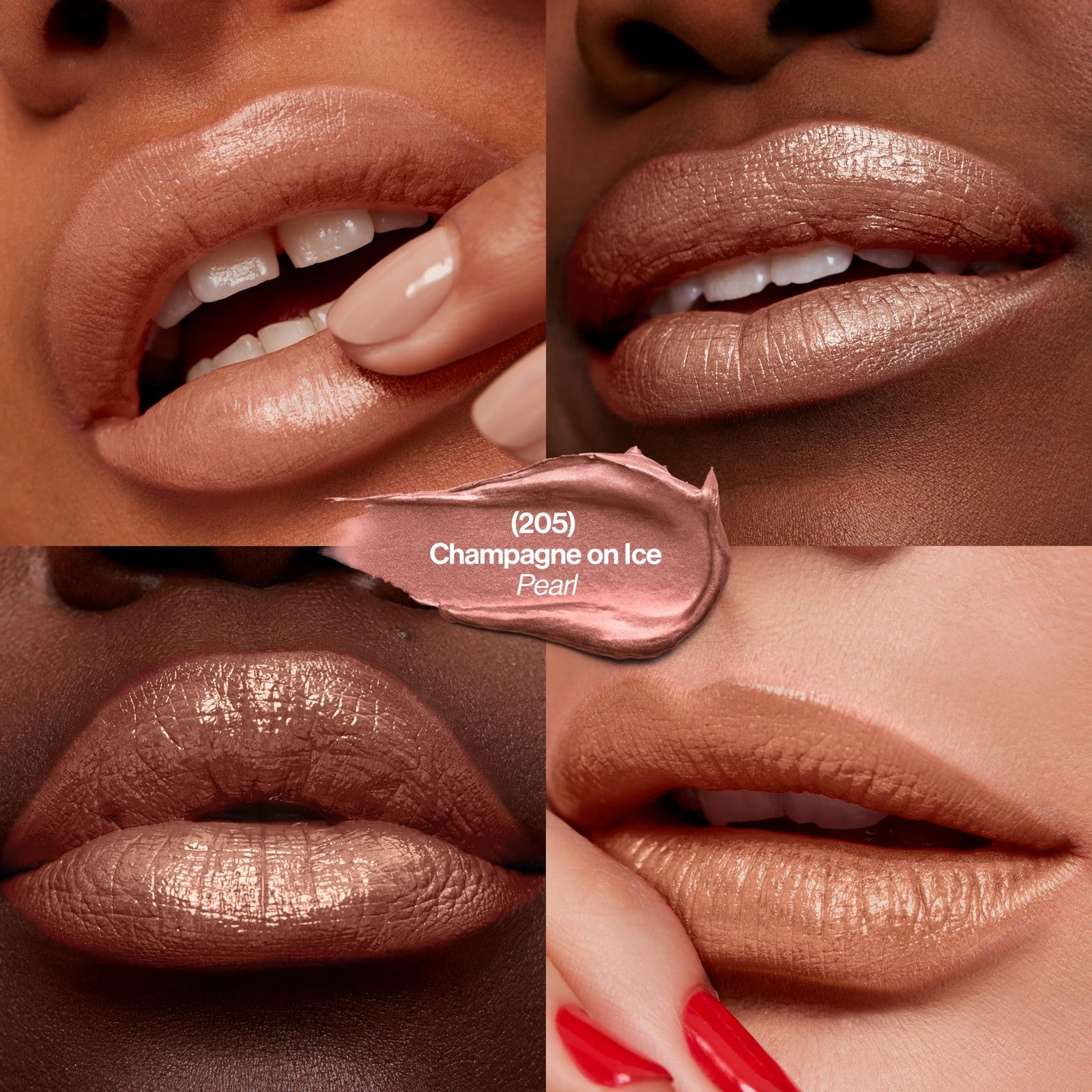 2 PACK - Revlon Super Lustrous Lipstick Pearl - 205 Champagne On Ice
