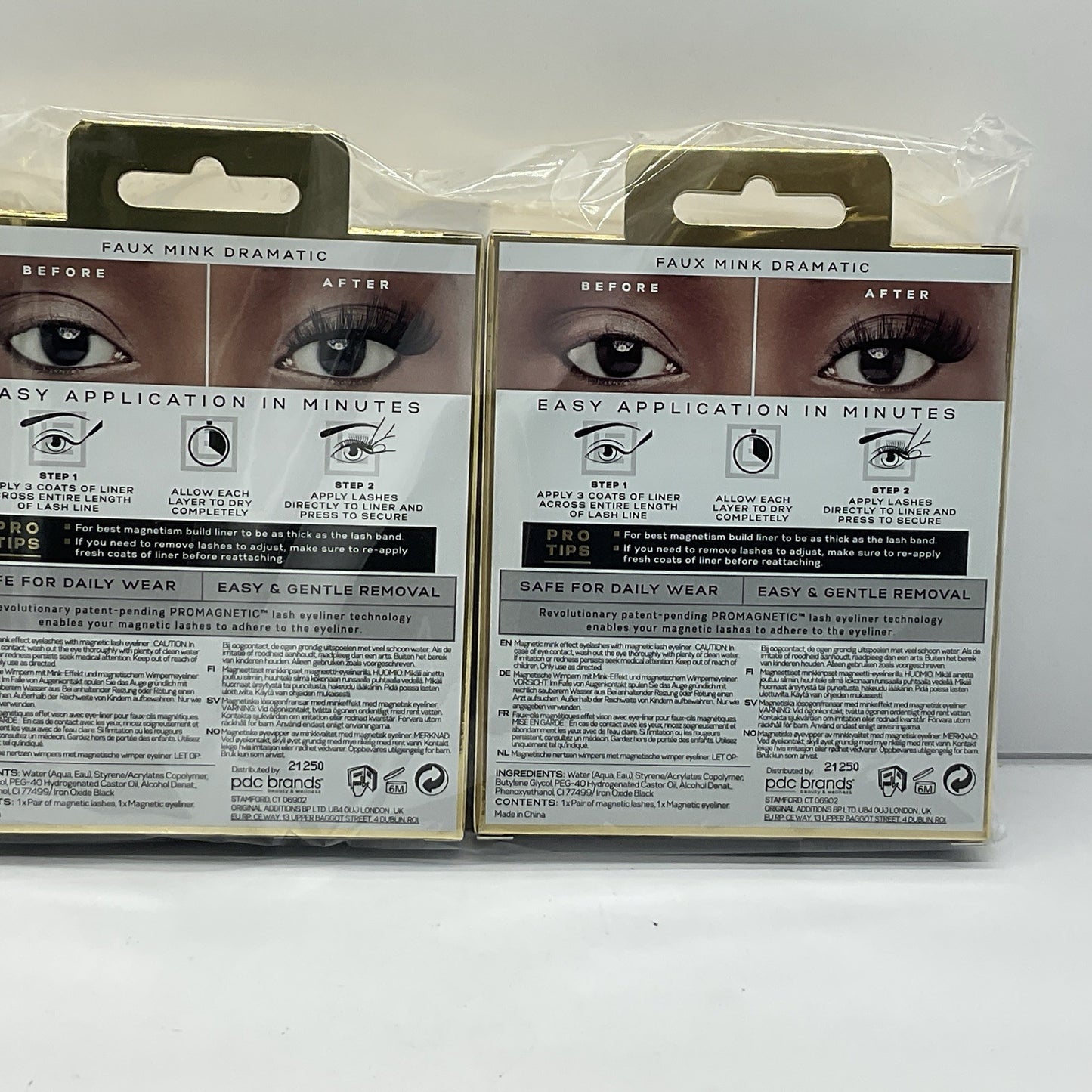 2 Pack - Eylure London ProMagnetic Eye Liner And Faux Mink Dramatic Lash System