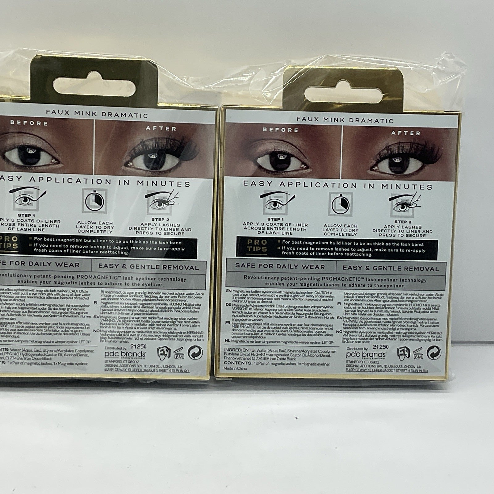 2 Pack - Eylure London ProMagnetic Eye Liner And Faux Mink Dramatic Lash System