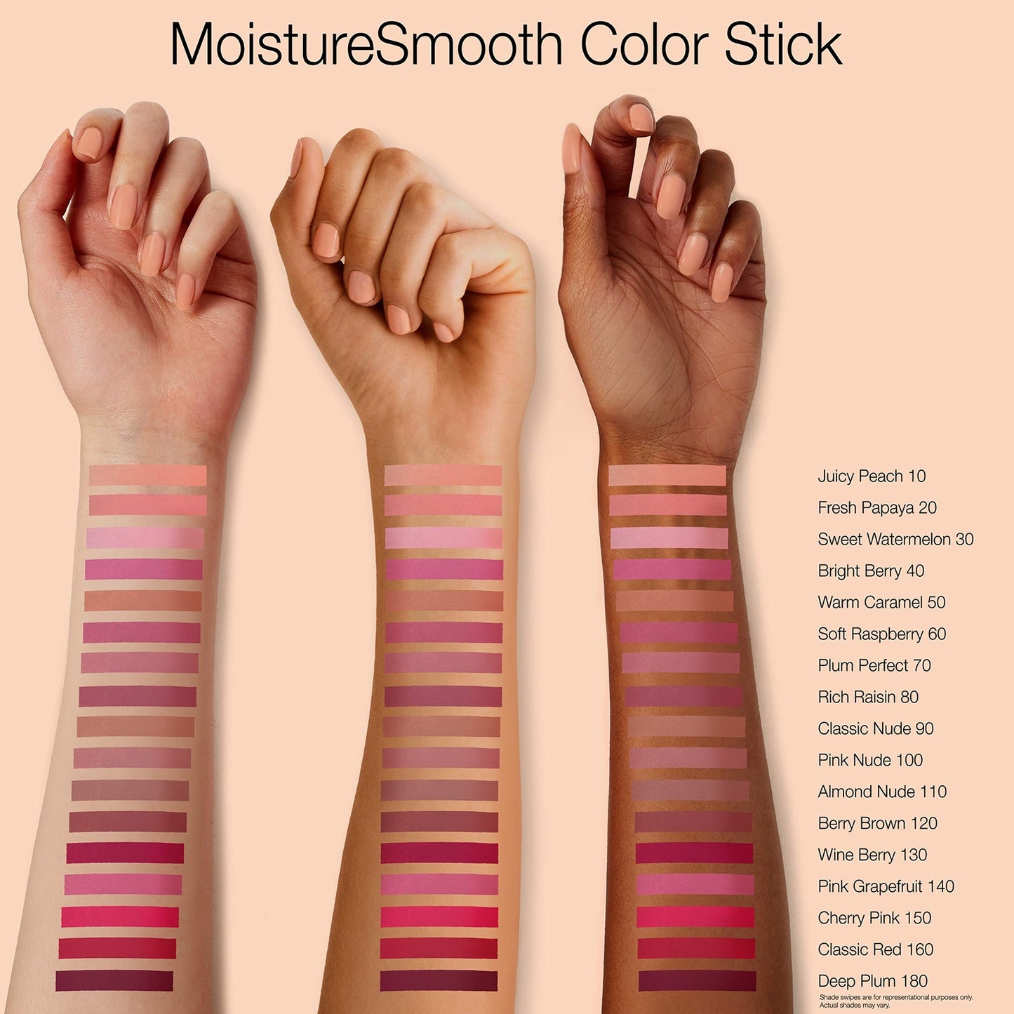 Neutrogena MoistureSmooth Color Stick ~ 180 Deep Plum