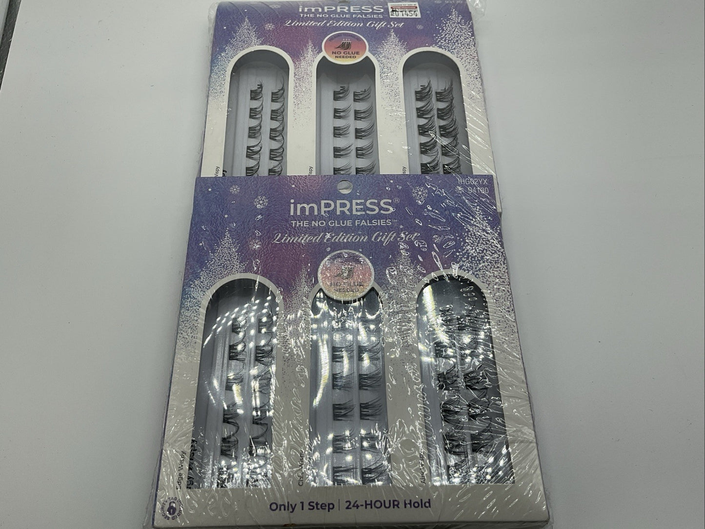 2 PACK - Kiss imPRESS No Glue Falsies Self Adhesive Eyelashes -  94130 Wispy