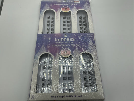 2 PACK - Kiss imPRESS No Glue Falsies Self Adhesive Eyelashes -  94130 Wispy