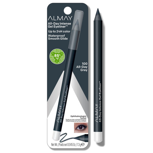 Almay All-Day Intense Waterproof Gel Eyeliner 0.045 oz - 100 All-day Grey