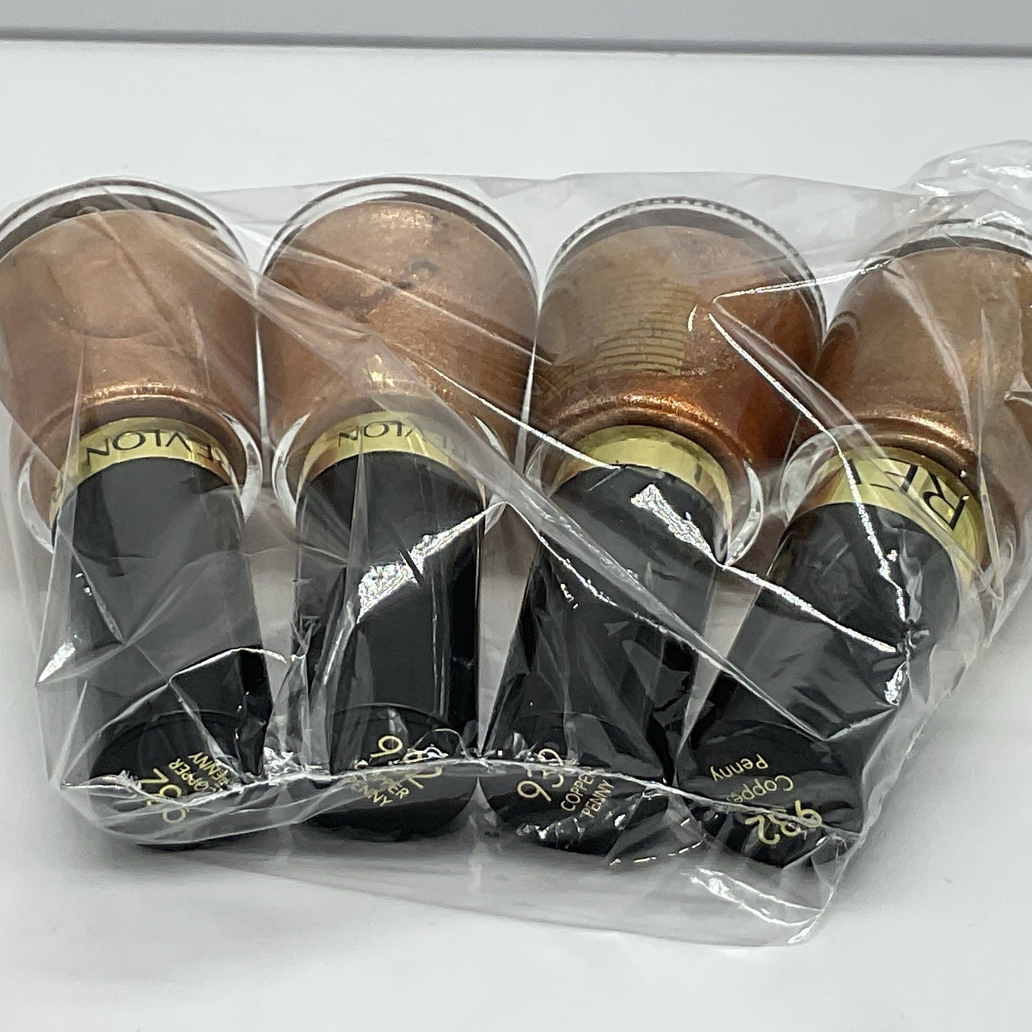 4 PACK - Revlon Super Lustrous Nail Polish Enamel 932 Copper Penny
