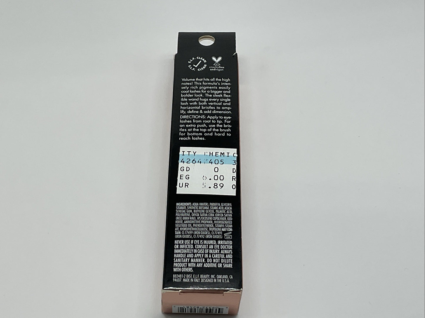 e.l.f. Lash It Loud Mascara  Mega Volume Lashes - 82481 Deep Brown - Single
