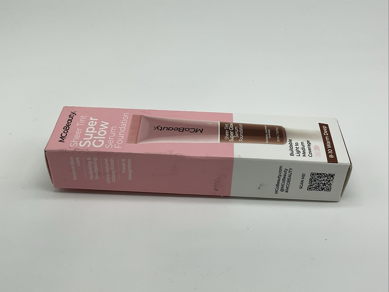 MCoBeauty Super Glow Sheer TINT Serum Foundation - 8-10 Warm Deep