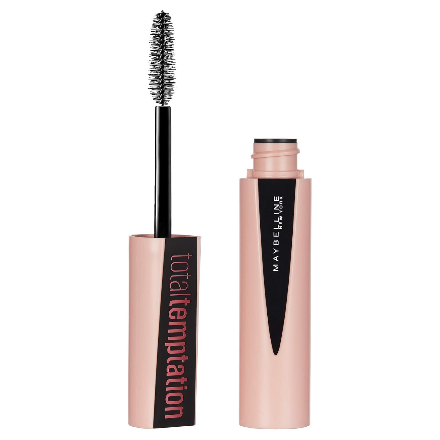 2 PK MAYBELLINE Total Temptation Mascara - #601 Blackest Black - 0.27 Fl Oz Ea.