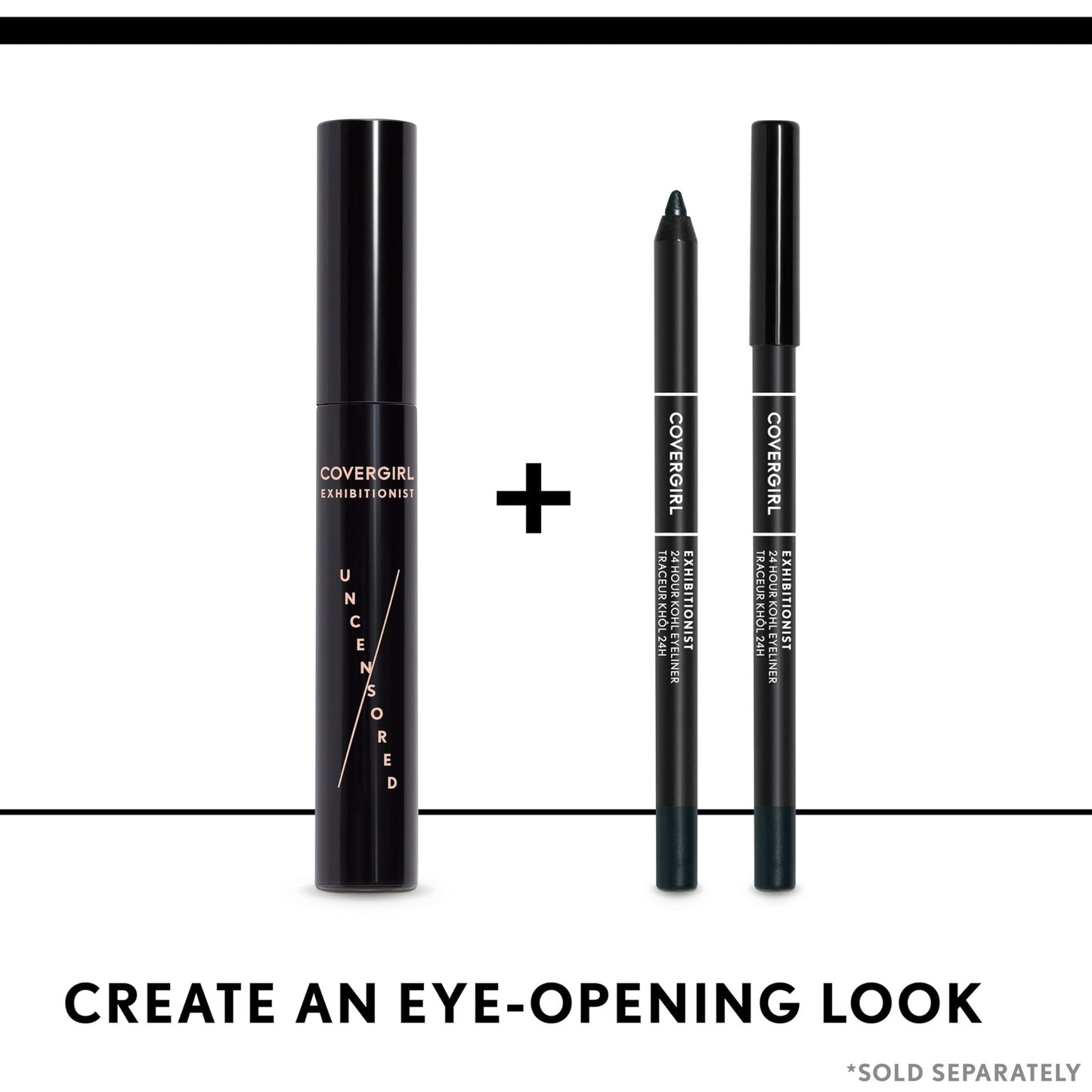 2 PACK - Covergirl Exhibitionist 24 HR Kohl Eyeliner - 400 Gold Metallic