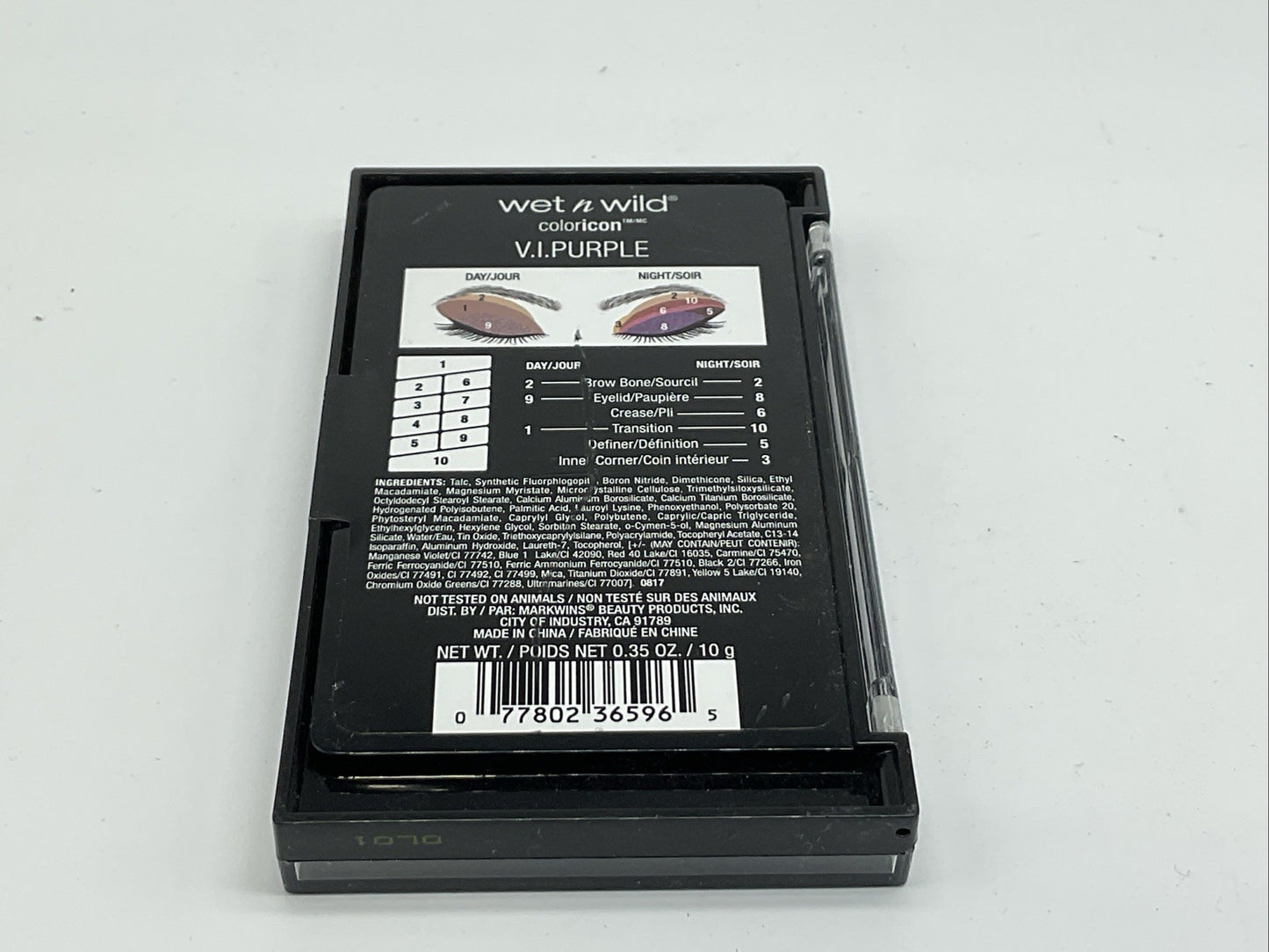 Wet N Wild Color Icon Eyeshadow 10 Pan Palette - 761B V.I. Purple