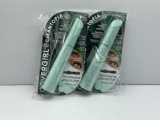 2 PACK - Covergirl Lash Blast Cleantopia Mascara - 800 Extreme Black 