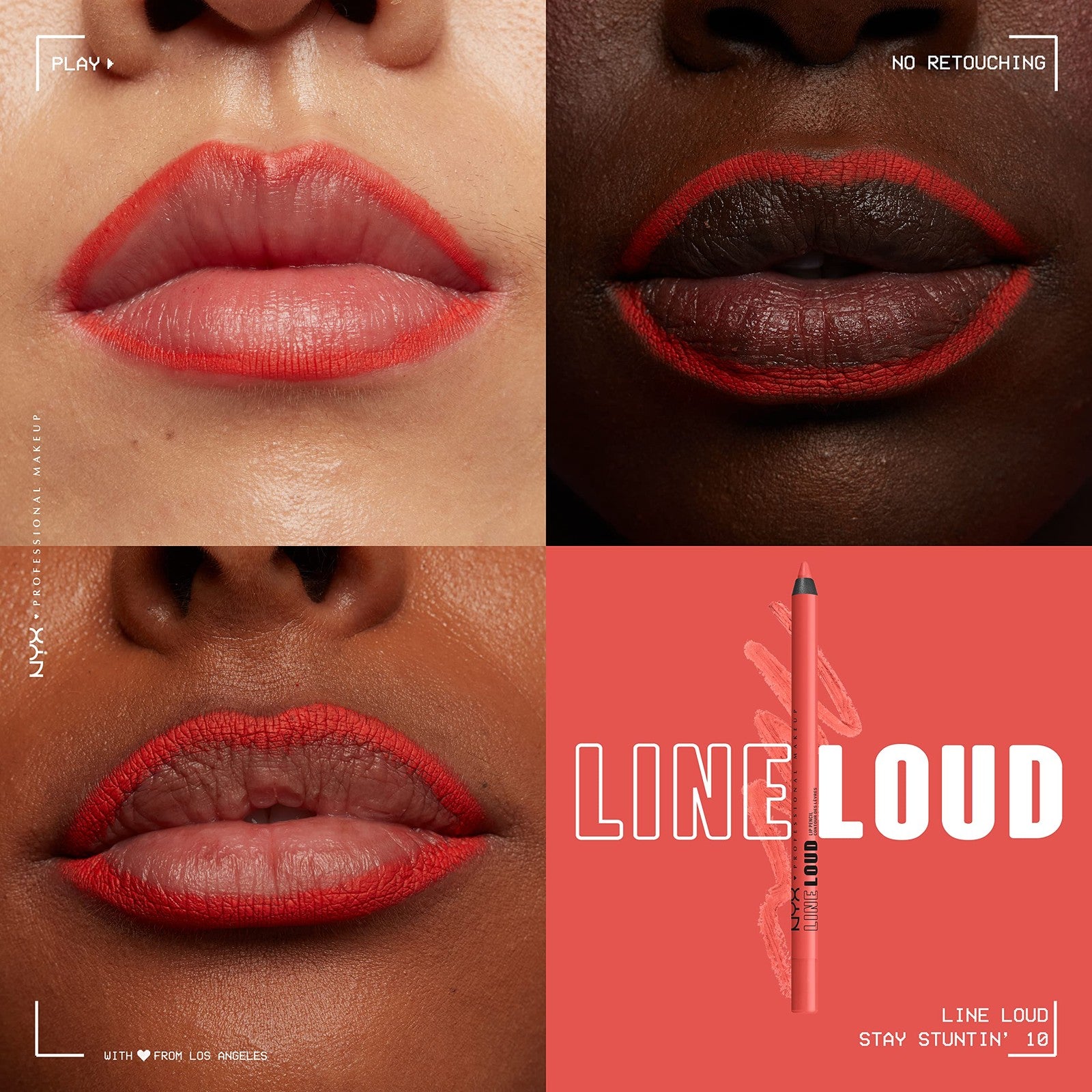 NYX Professional Makeup Line Loud Lip Liner,  Stay Stuntin'