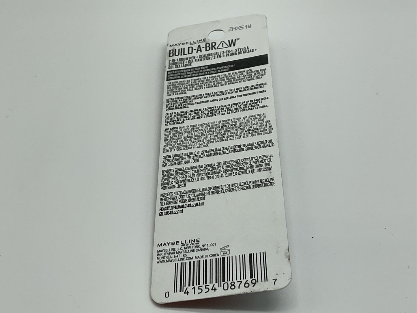 Maybelline Build-A-Brow 2-In-1 Brow Pen & Sealing Gel - 260 Deep Brown