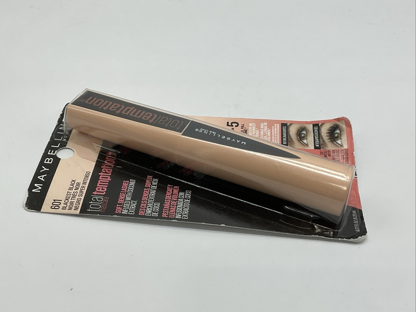 Maybelline Total Temptation Washable Mascara Soft Dense Lash - 601 Blackest