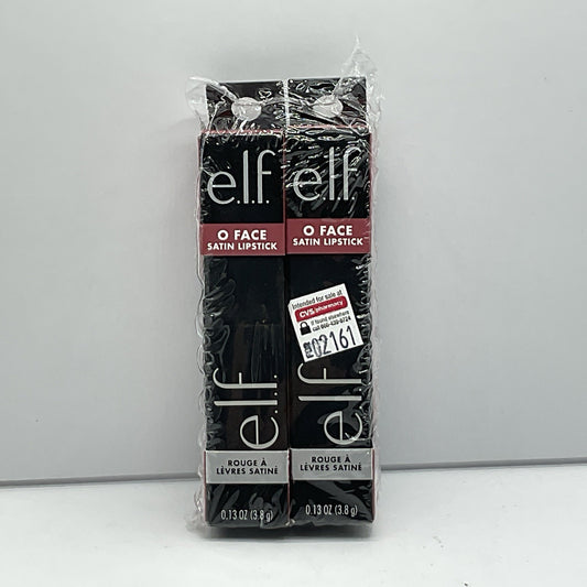 2 PACK - e.l.f. O Face Satin Lipstick - 81787 Effortless dusty mauve