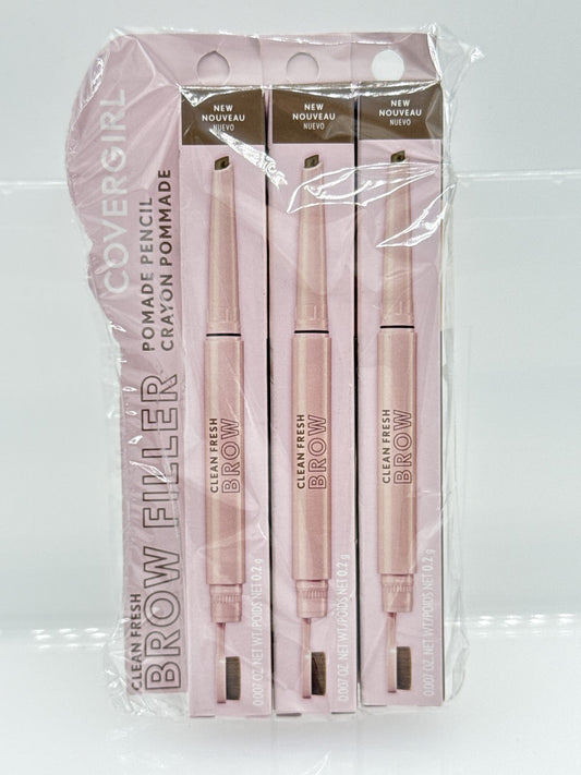 Covergirl Clean Fresh Brow Filler Pomade Pencil 200 Blonde 3 Pack