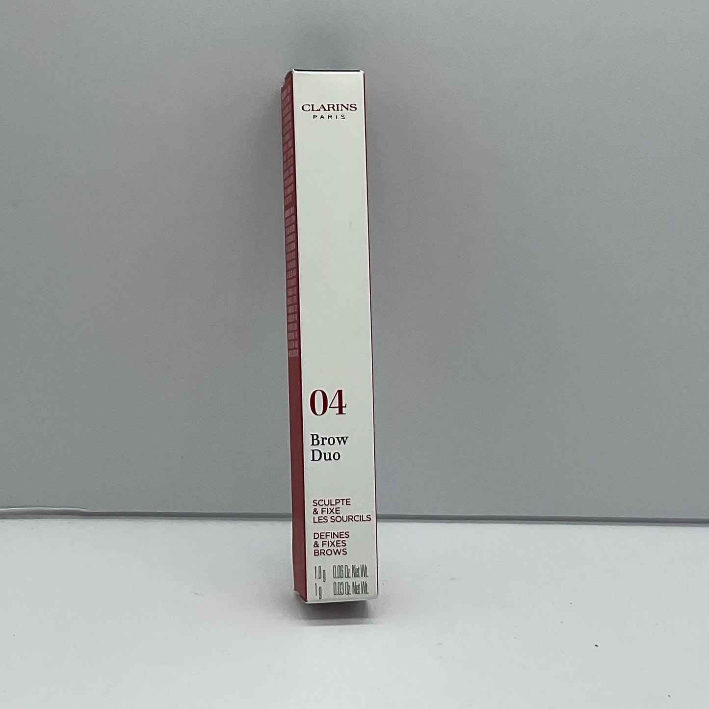 Clarins Brow DUO Defines & Fixes 04 Medium Brown All Skin Types