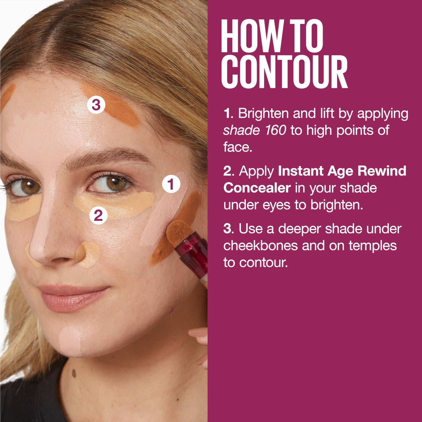 Maybelline Instant Age Rewind Eraser, Multi-Use Concealer, 121, Pack of 2
