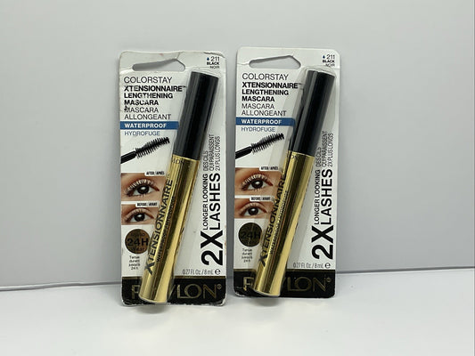 Revlon ColorStay Xtensionnaire Mascara Waterproof - 211 Black - Set Of 2