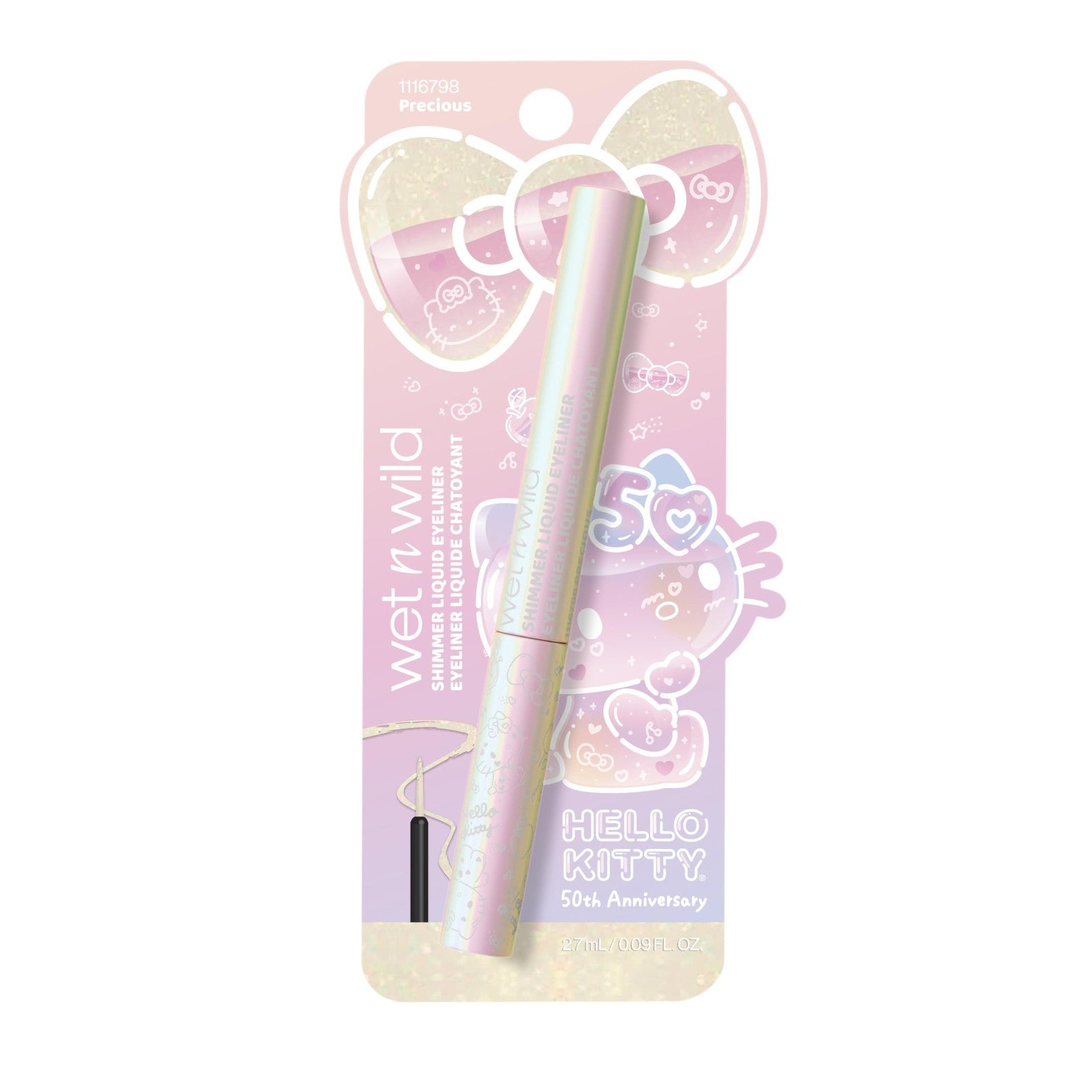 Wet n Wild x Hello Kitty 50th Anniversary Precious Shimmer Liquid Eyeliner New