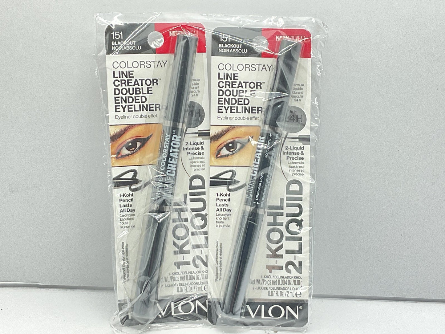 2 PACK - Revlon Colorstay Line Creator Doubled Ended Eyeliner -  151 Blackout