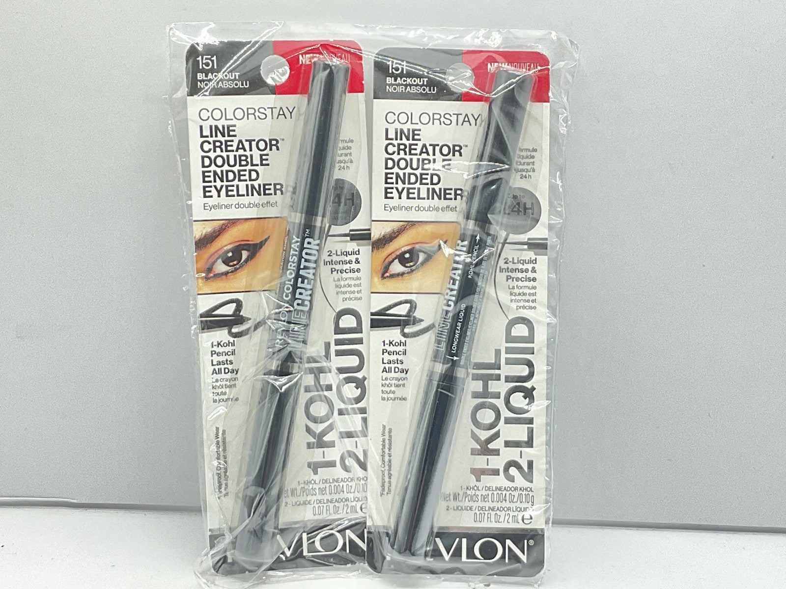 2 PACK - Revlon Colorstay Line Creator Doubled Ended Eyeliner -  151 Blackout
