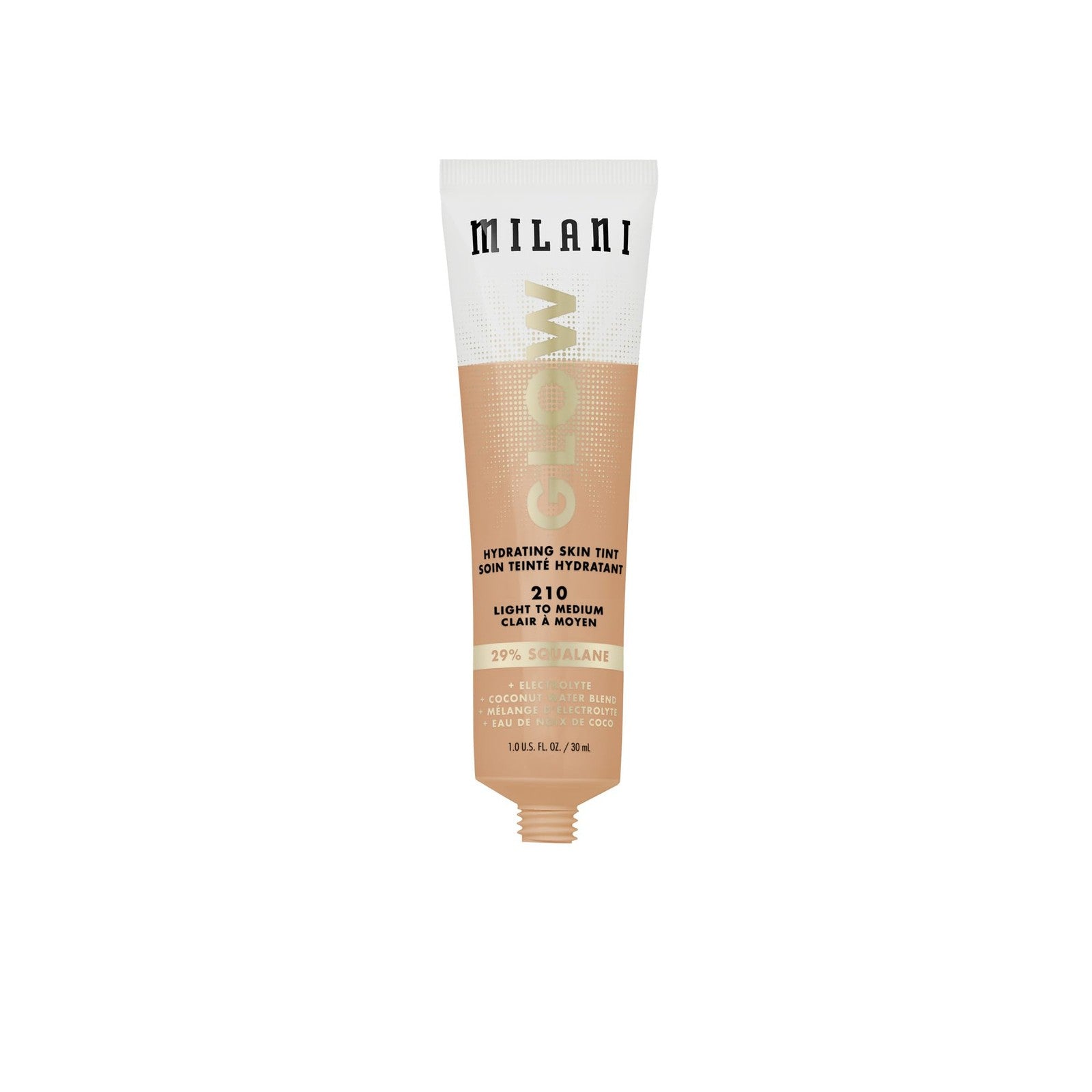 Milani Glow Hydrating Skin Tint Shade 210 Light To Medium 
